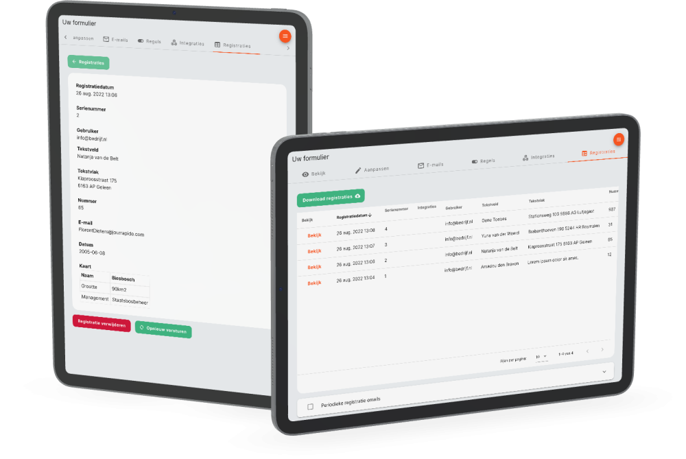 eform data beheren
